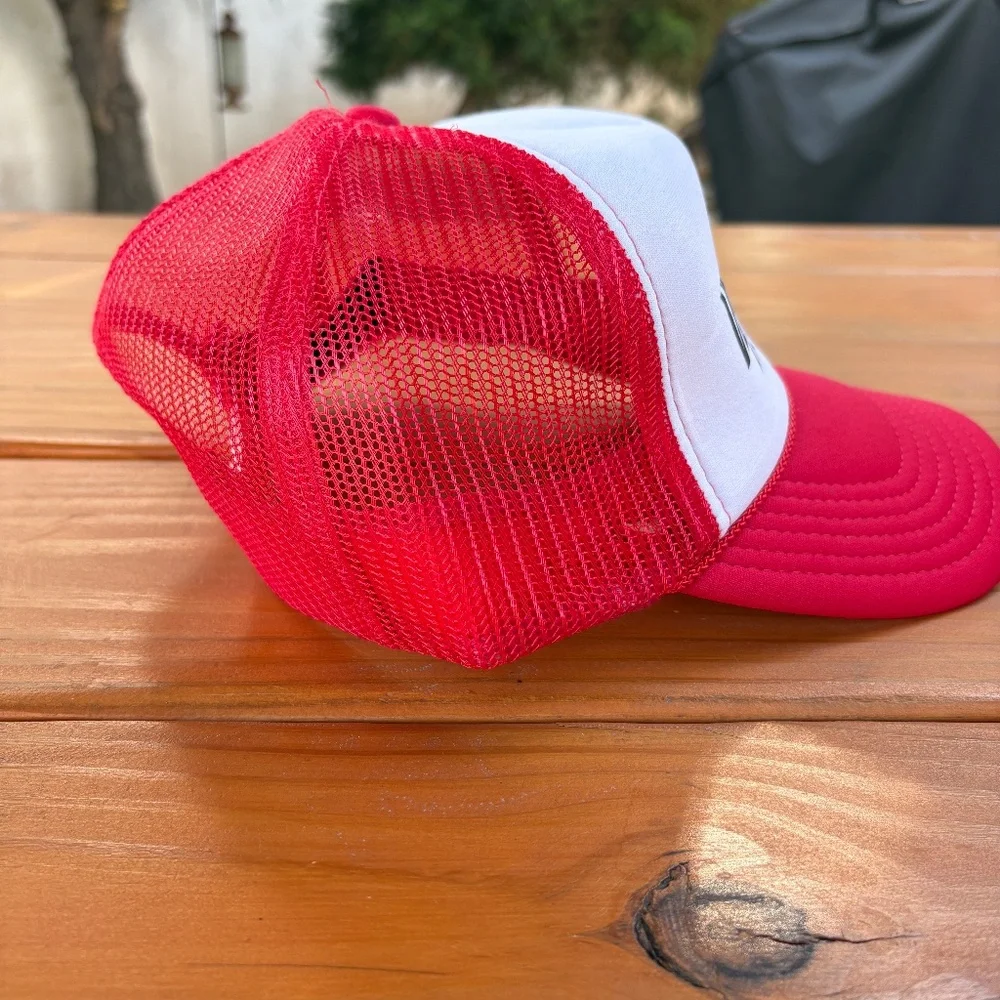 OTTO Trucker Hat for Vespertine Film, Red and White, Unisex, Men, Women